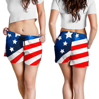 American flag Style Women Shorts-JTAMIGO.COM
