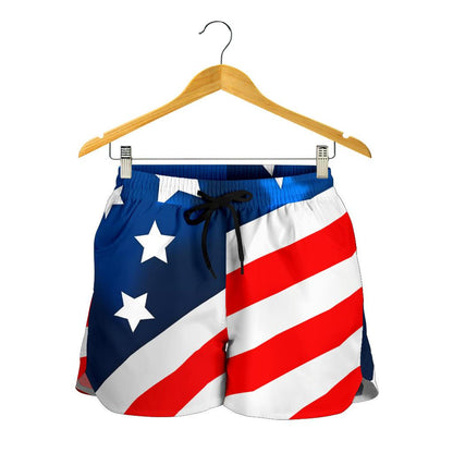 American flag Style Women Shorts-JTAMIGO.COM