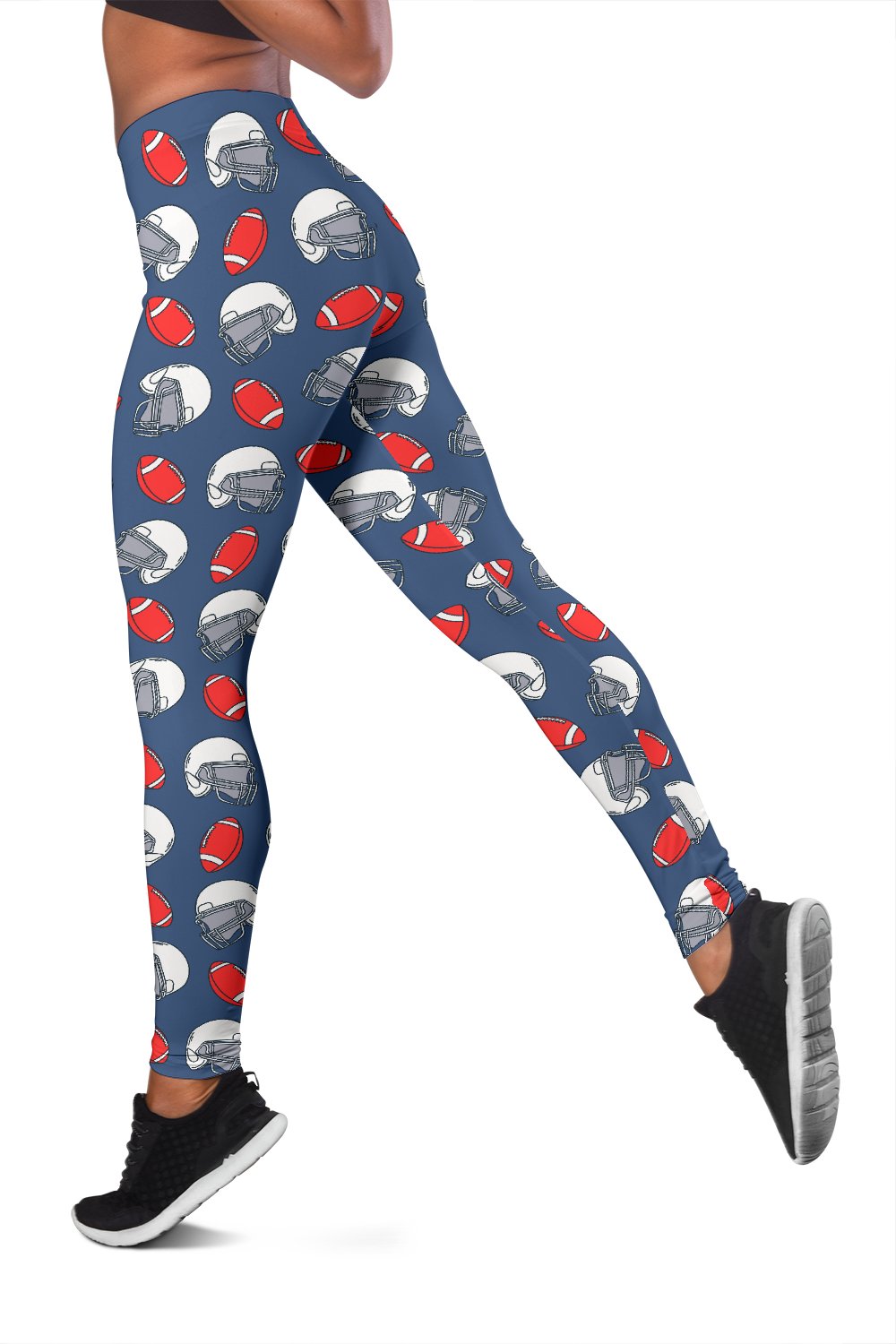 American Football Helmet Design Pattern 2 Women Leggings