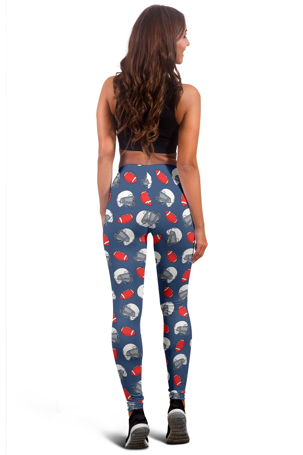 American Football Helmet Design Pattern 2 Women Leggings