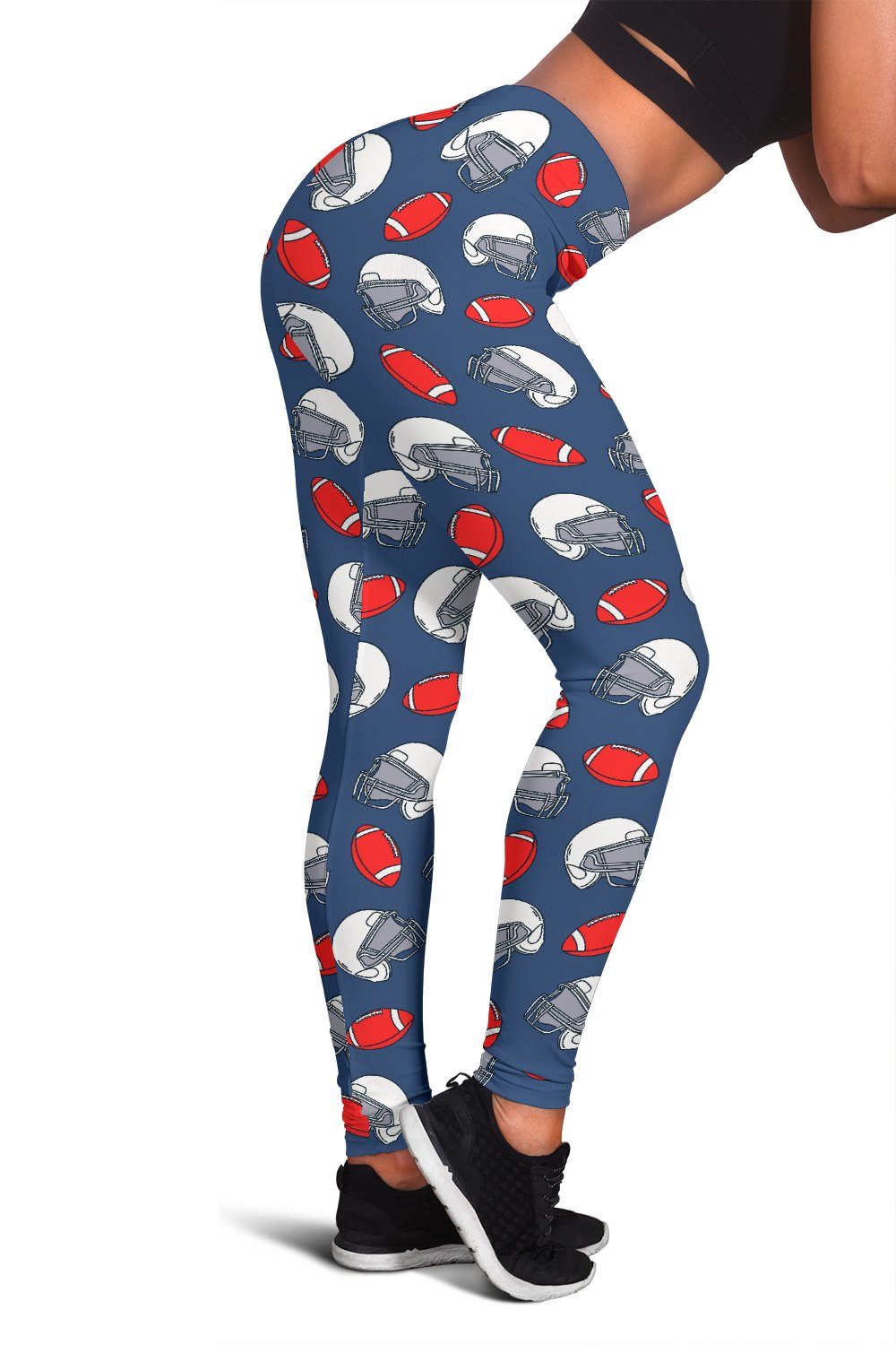 American Football Helmet Design Pattern 2 Women Leggings