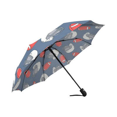 American Football Helmet Design Pattern Automatic Foldable Umbrella
