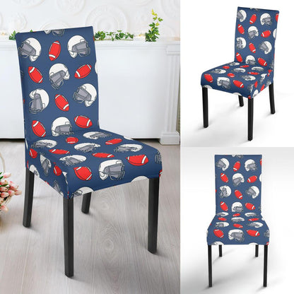 American Football Helmet Design Pattern Dinning Chair Slipper-JTAMIGO.COM