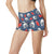 American Football Helmet Design Pattern High Waisted Spandex Shorts-JTAMIGO.COM