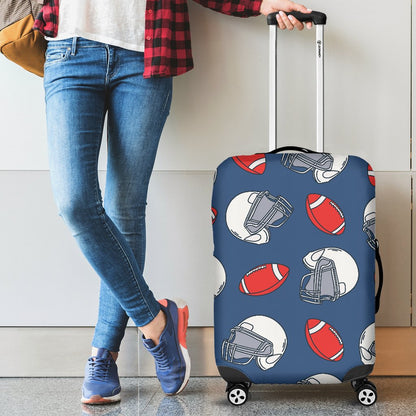 American Football Helmet Design Pattern Luggage Cover Protector