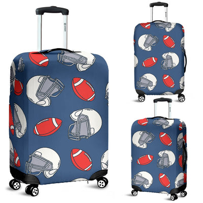 American Football Helmet Design Pattern Luggage Cover Protector