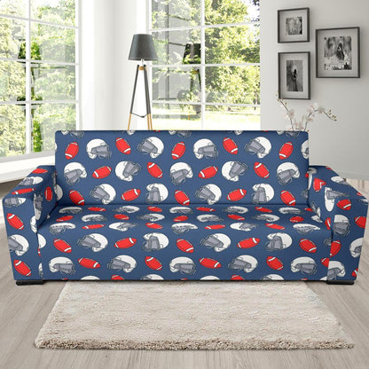 American Football Helmet Design Pattern Sofa Slipcover-JTAMIGO.COM