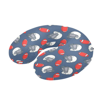 American Football Helmet Design Pattern U-Shaped Travel Neck Pillow-JTAMIGO.COM