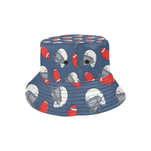 American Football Helmet Design Pattern Unisex Bucket Hat