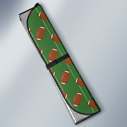 American Football on Field Themed Car Sun Shade For Windshield