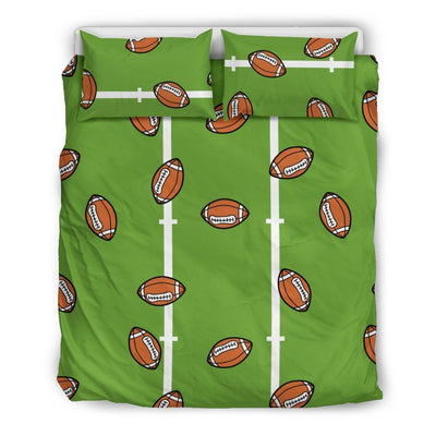 American Football On Field Themed Duvet Cover Bedding Set