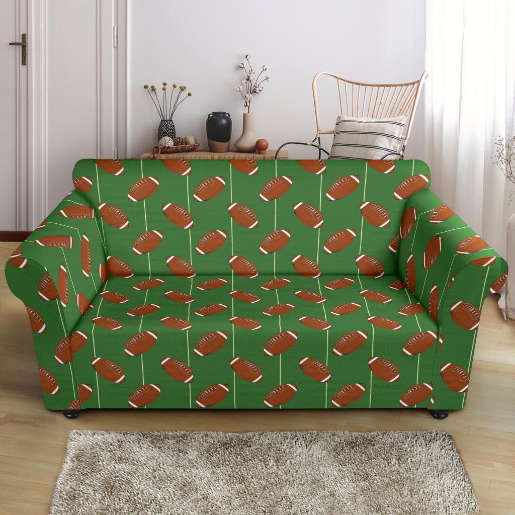 American Football on Field Themed Loveseat Slipcover-JTAMIGO.COM