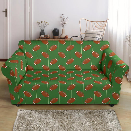 American Football on Field Themed Loveseat Slipcover-JTAMIGO.COM