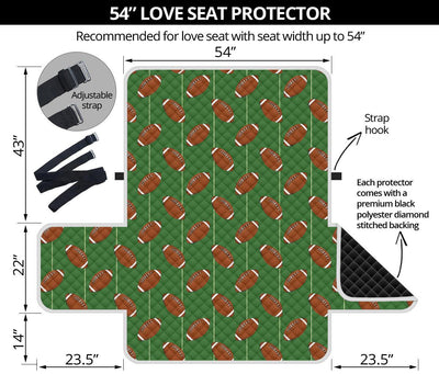 American Football on Field Themed Loveseat Sofa Protector-JTAMIGO.COM