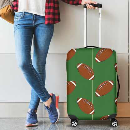 American Football On Field Themed Luggage Cover Protector