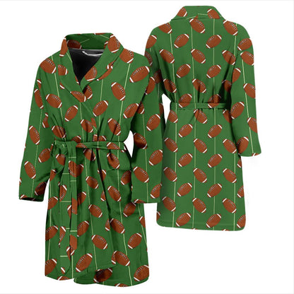 American Football on Field Themed Men Bath Robe-JTAMIGO.COM
