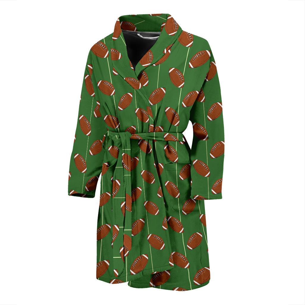 American Football on Field Themed Men Bath Robe-JTAMIGO.COM