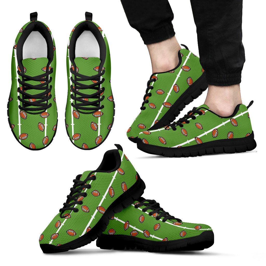 American Football on Field Themed Men Sneakers Shoes