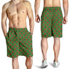 American Football on Field Themed Mens Shorts-JTAMIGO.COM