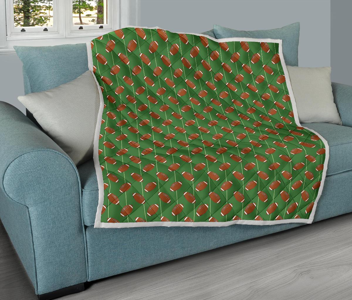 American Football on Field Themed Premium Quilt-JTAMIGO.COM