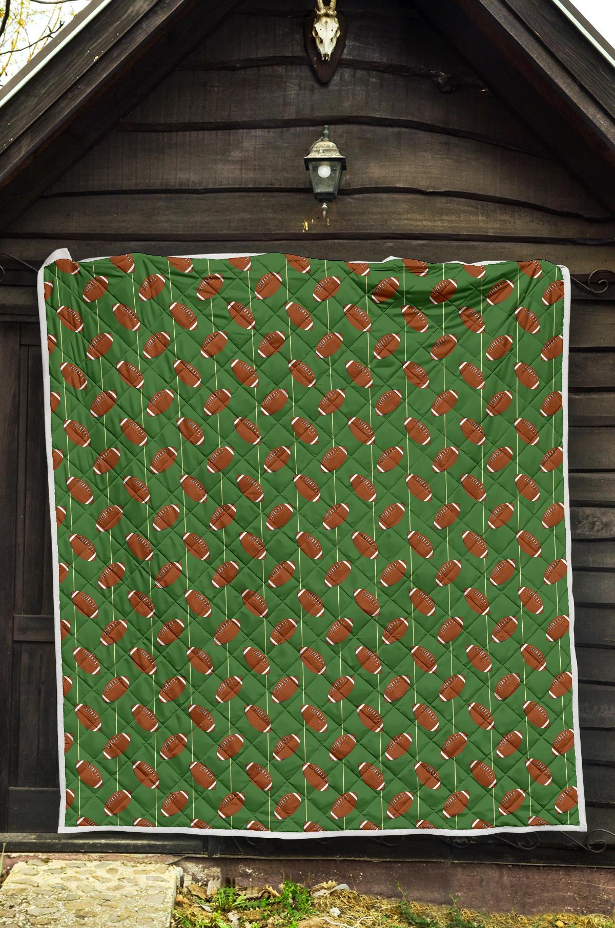 American Football on Field Themed Premium Quilt-JTAMIGO.COM