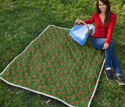 American Football on Field Themed Premium Quilt-JTAMIGO.COM