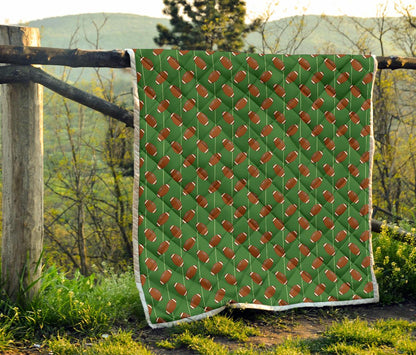 American Football on Field Themed Premium Quilt-JTAMIGO.COM