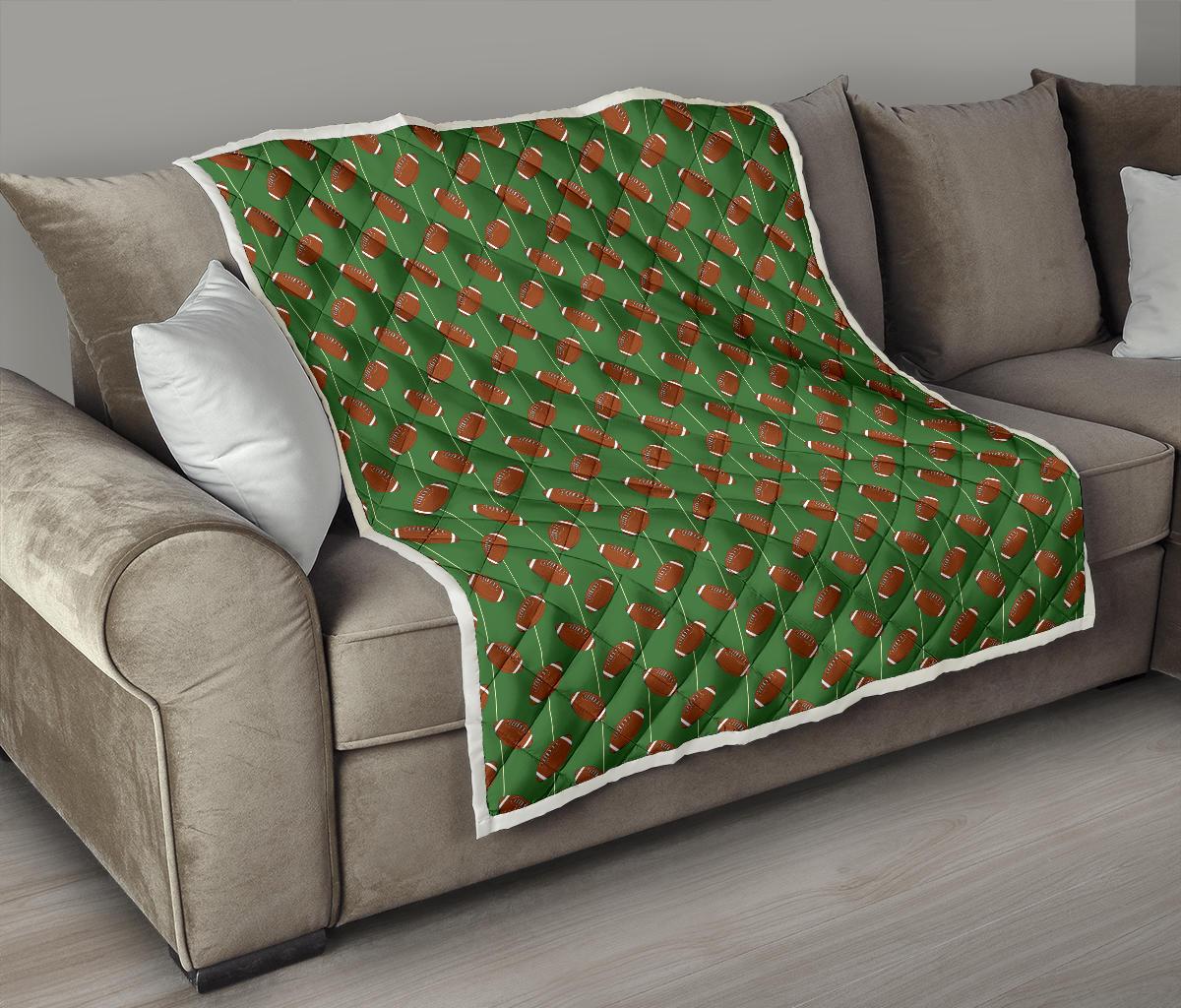 American Football on Field Themed Premium Quilt-JTAMIGO.COM