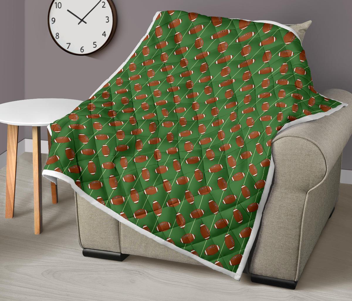 American Football on Field Themed Premium Quilt-JTAMIGO.COM