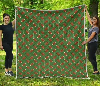 American Football on Field Themed Premium Quilt-JTAMIGO.COM