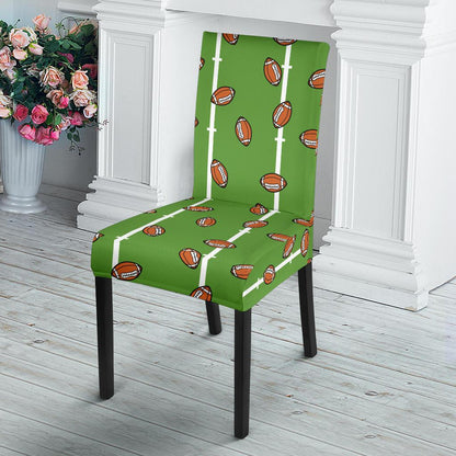 American Football on Field Themed Print Dinning Chair Slipper-JTAMIGO.COM