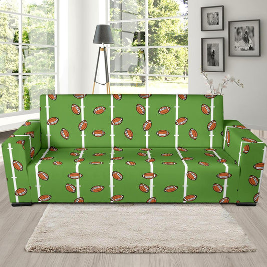 American Football on Field Themed Print Sofa Slipcover-JTAMIGO.COM