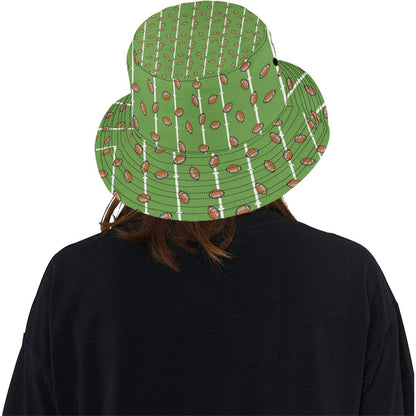 American Football on Field Themed Print Unisex Bucket Hat