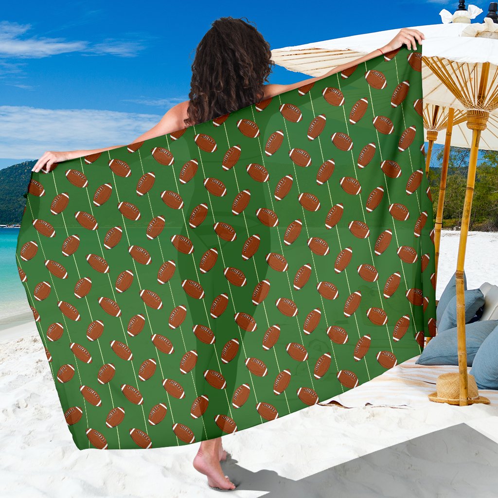 American Football on Field Themed Sarong Pareo Wrap