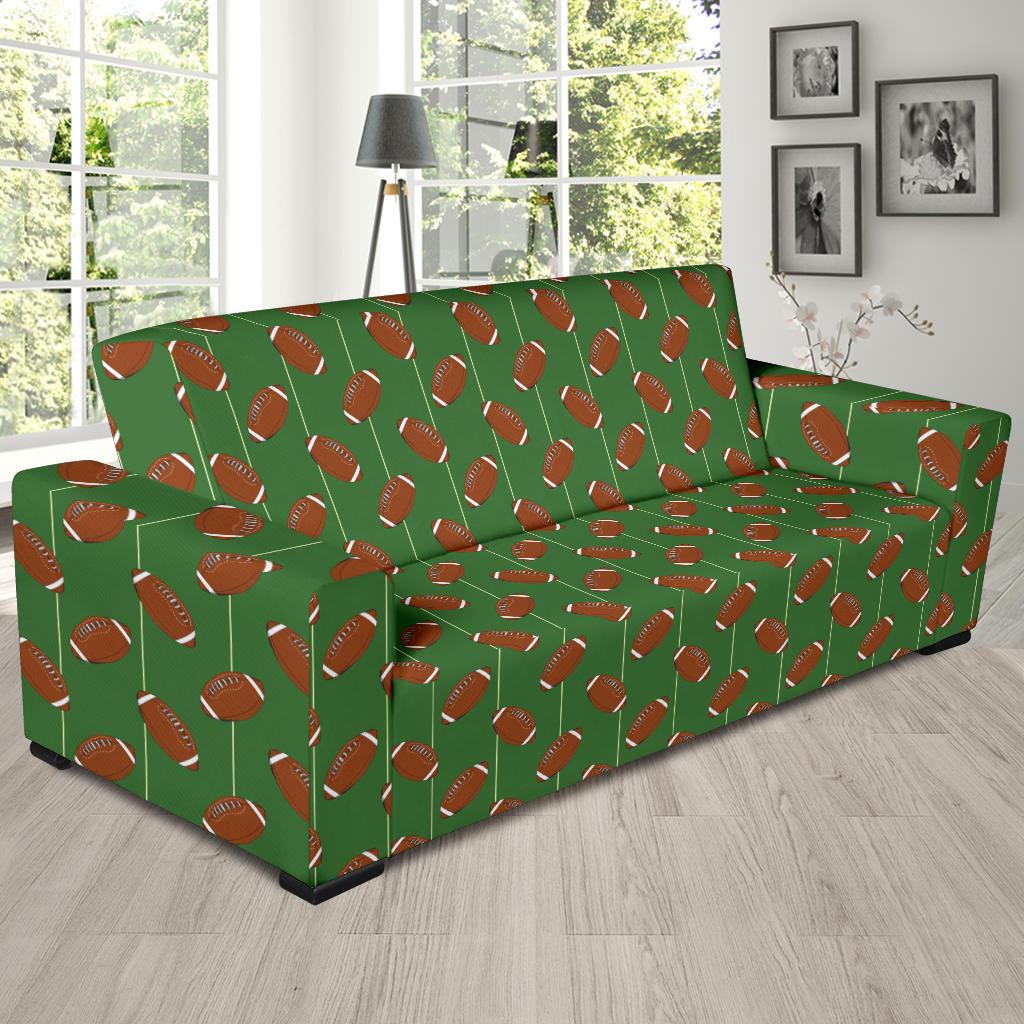 American Football on Field Themed Sofa Slipcover-JTAMIGO.COM
