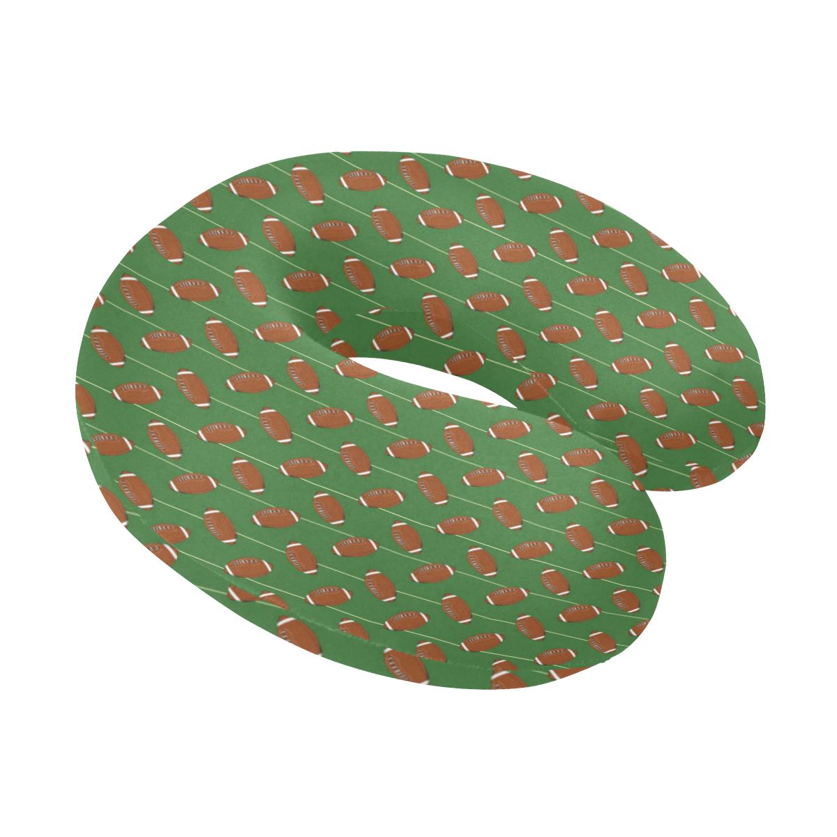 American Football on Field Themed U-Shaped Travel Neck Pillow-JTAMIGO.COM