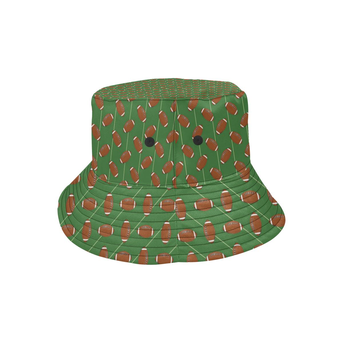 American Football on Field Themed Unisex Bucket Hat