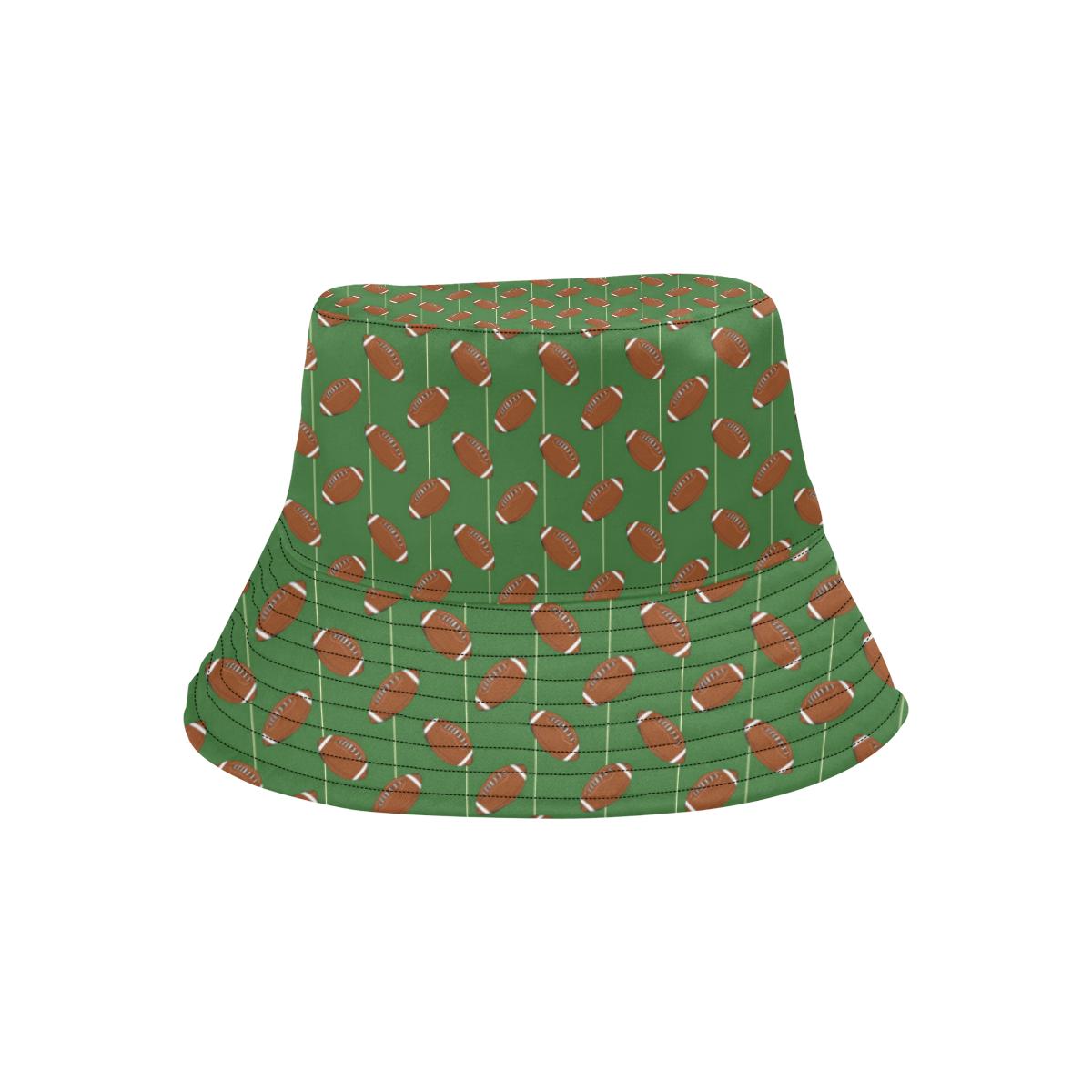 American Football on Field Themed Unisex Bucket Hat