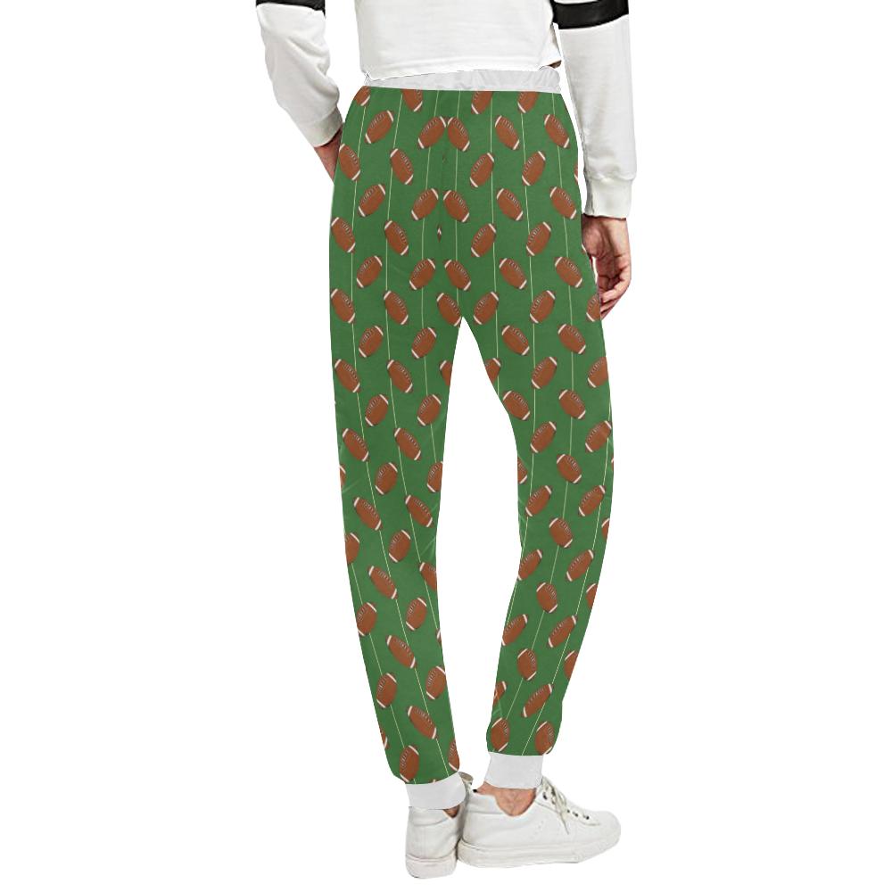 American Football on Field Themed Unisex Casual Sweatpants (Model L11)-JTAMIGO.COM