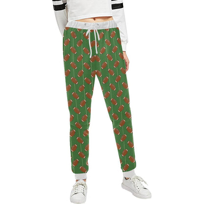 American Football on Field Themed Unisex Casual Sweatpants (Model L11)-JTAMIGO.COM