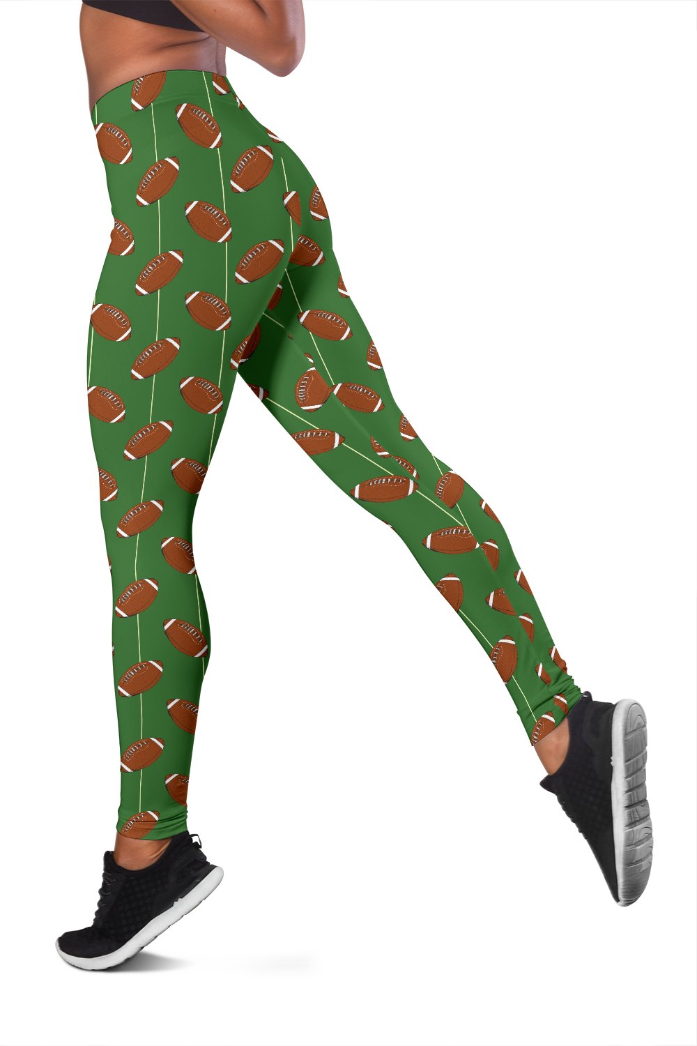 American Football on Field Themed Women Leggings