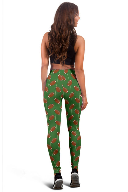 American Football on Field Themed Women Leggings
