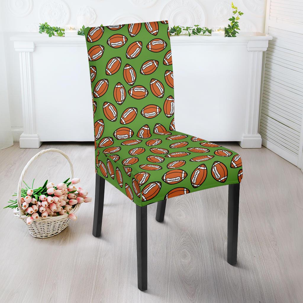 American Football on Green Design Dinning Chair Slipper-JTAMIGO.COM