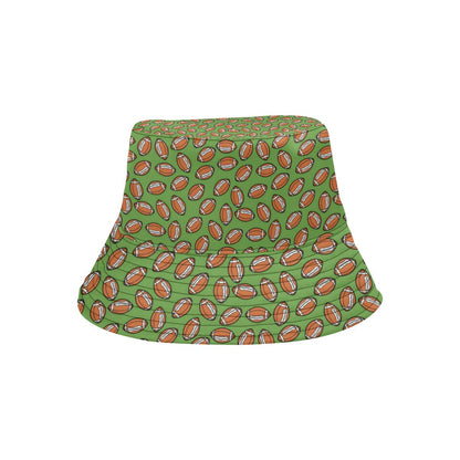 American Football on Green Design Unisex Bucket Hat