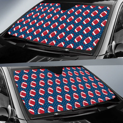 American Football Star Design Pattern Car Sun Shade For Windshield