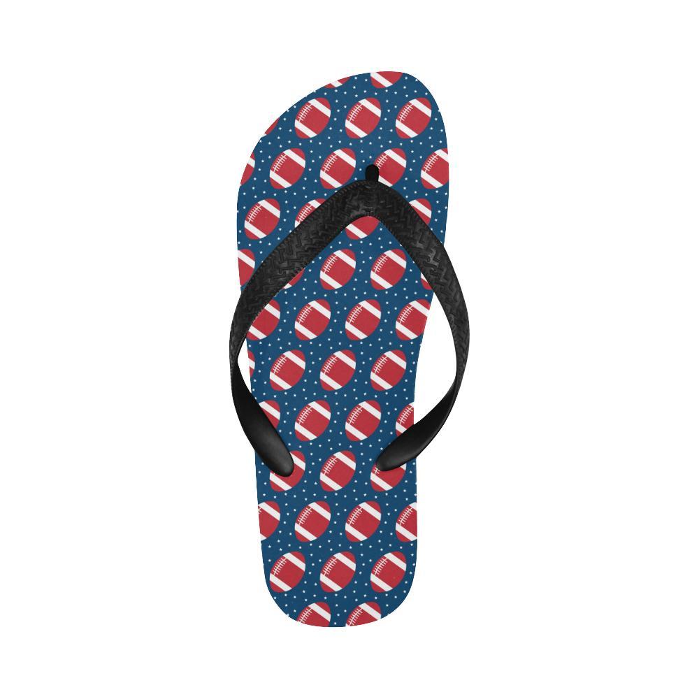 American Football Star Design Pattern Flip Flops-JTAMIGO.COM