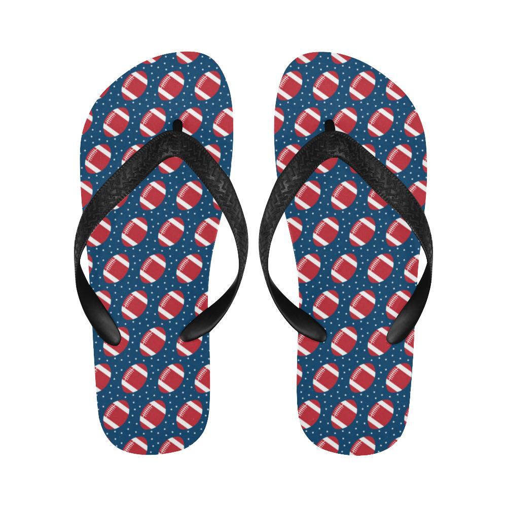 American Football Star Design Pattern Flip Flops-JTAMIGO.COM