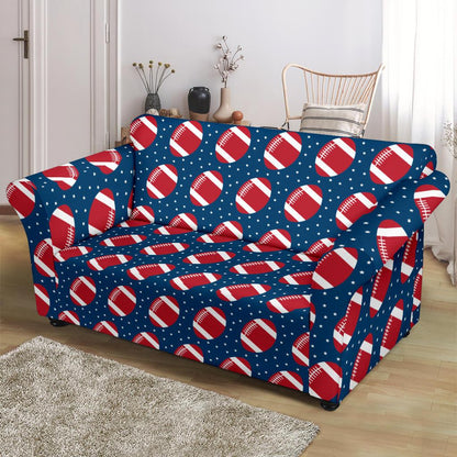 American Football Star Design Pattern Loveseat Slipcover-JTAMIGO.COM