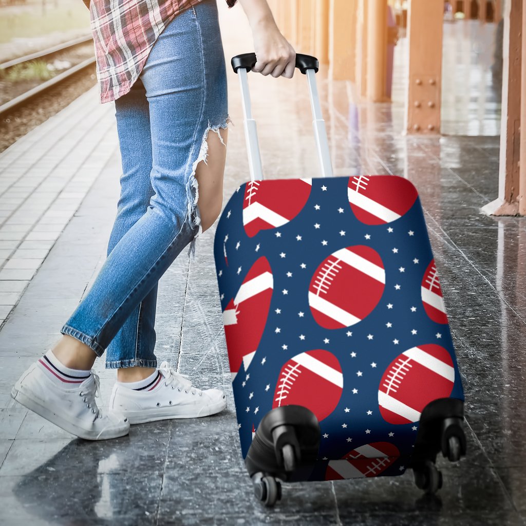 American Football Star Design Pattern Luggage Cover Protector