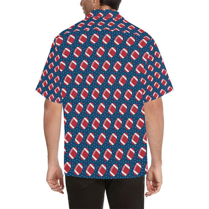 American Football Star Design Pattern Men Aloha Hawaiian Shirt
